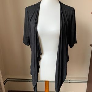 Soma Short Sleeve Convertible Black Wrap